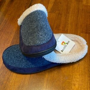 🌸NWT BEATIFIC BEE Men’s Indoor/Outdoor Sherpa Lined Slippers - size XL 11/12